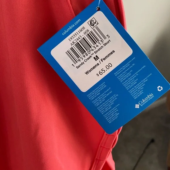 Columbia Vibrant Coral Skort - Picture 8 of 8
